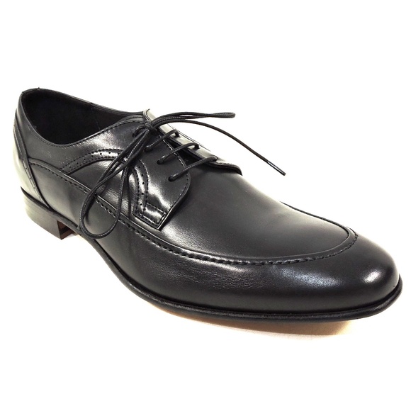 RENZO MERCURI ?? MEN\'S  BLACK SOFT LEATHER COMFORT FASHION OXFORD SHOES main image 3